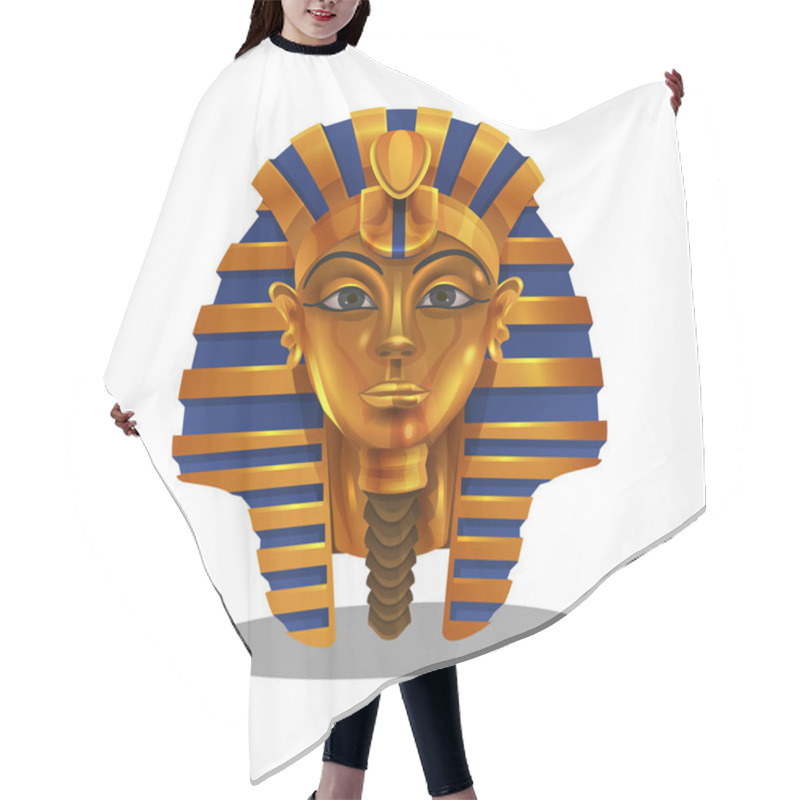 Personality  Egyptian Pharoah Figurine Hair Cutting Cape