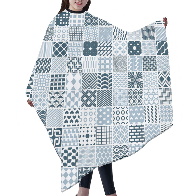 Personality  Ornamental Tiles Abstract Patterns Set Hair Cutting Cape