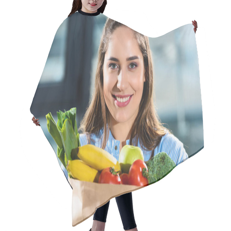 Personality  Vegetables Hair Cutting Cape