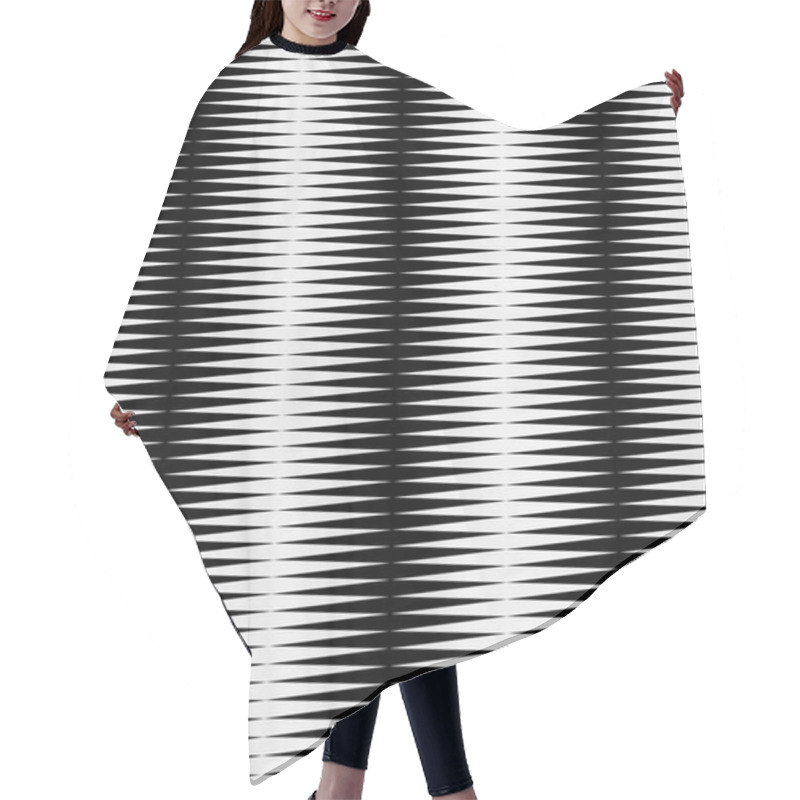 Personality  Black And White Abstract Pattern Hair Cutting Cape