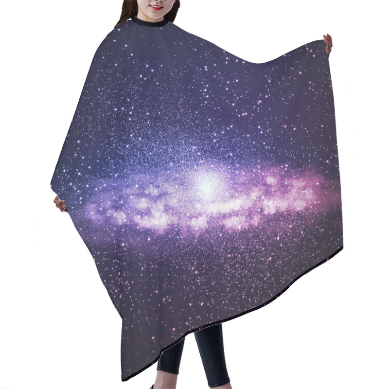 Personality  Space Galaxy Image Hair Cutting Cape