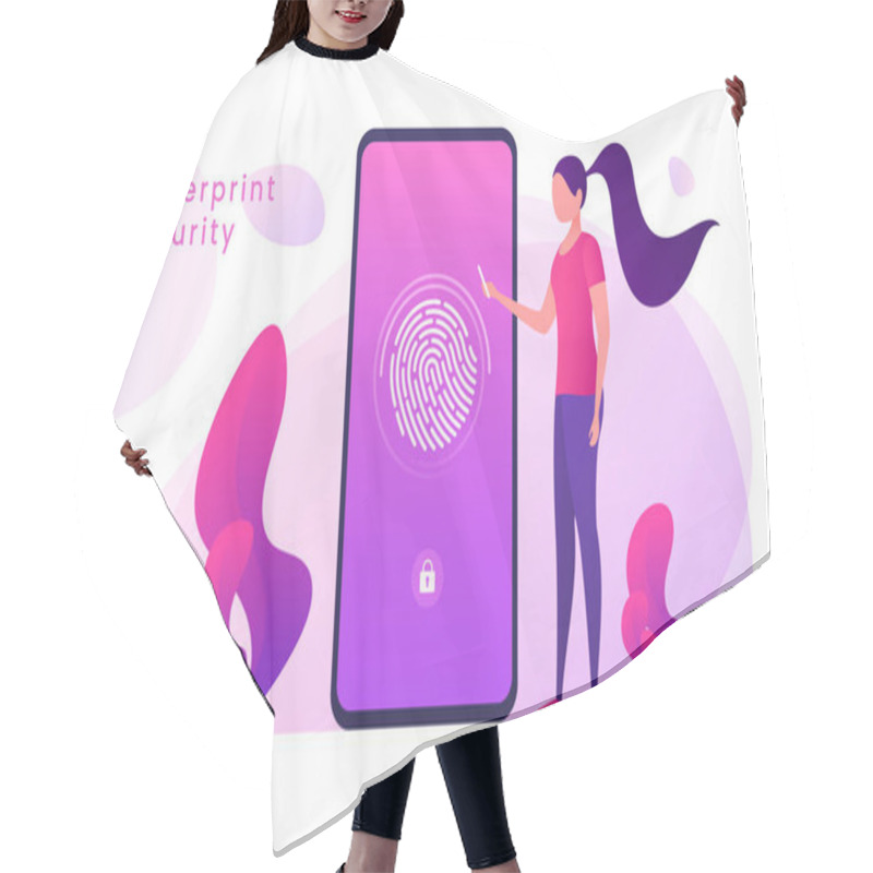 Personality  Fingerprint Recognition, Data Protection, Secure Access, User Id Hair Cutting Cape