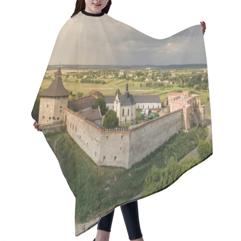 Personality  Aerial View Of �� Medieval Fortress In Medzhybizh, Ukraine. Hair Cutting Cape