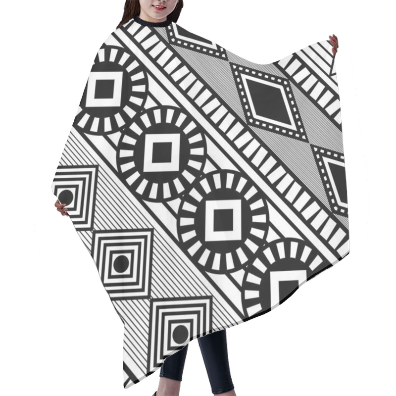 Personality  Ethnic Design Hair Cutting Cape