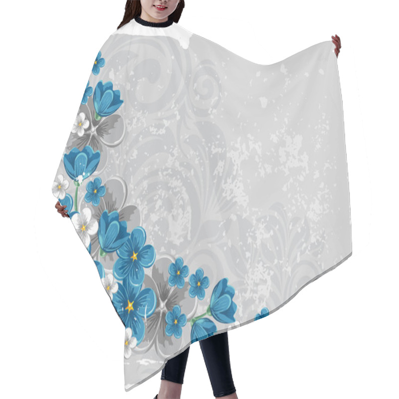 Personality  Floral Grunge Background Hair Cutting Cape