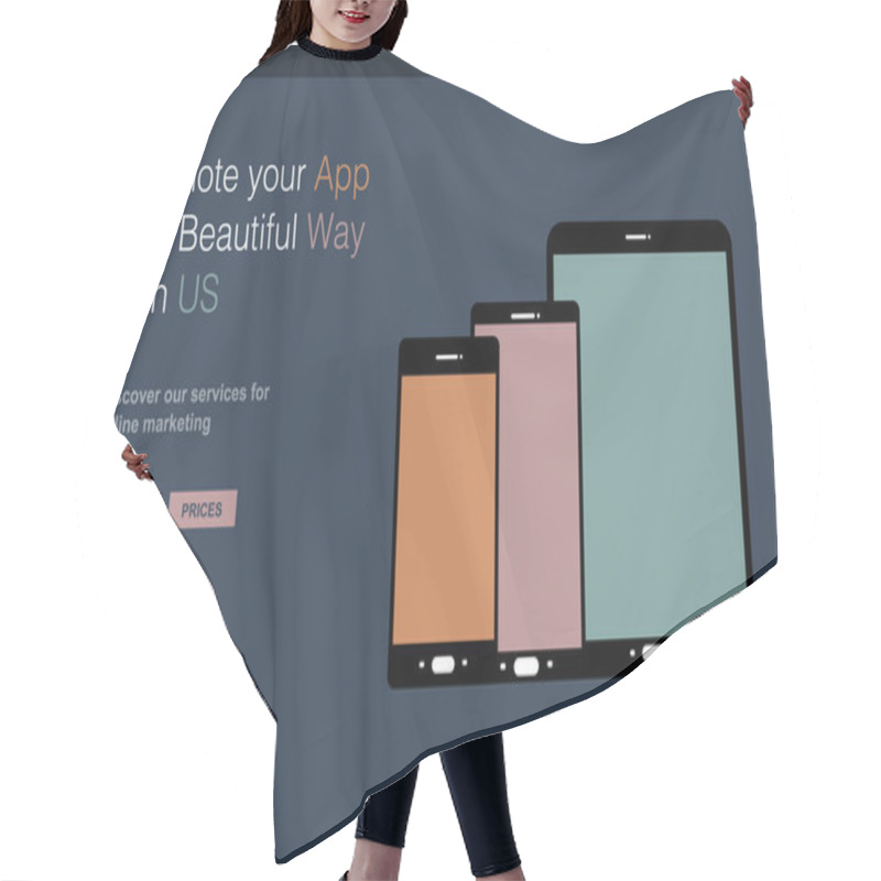 Personality  Website Template For An App Showcase Hair Cutting Cape