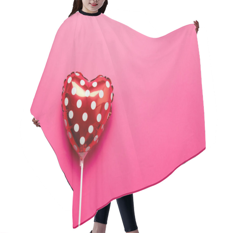 Personality  Red Heart Air Balloon Hair Cutting Cape