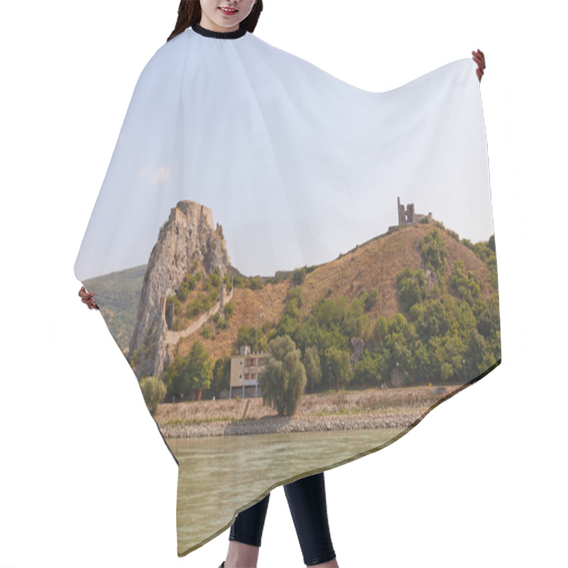 Personality  View Of Devin Castle From Danube River In Slovakia Hair Cutting Cape