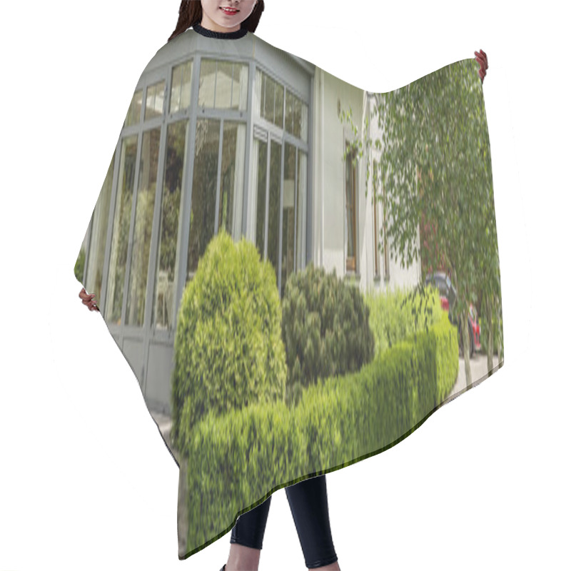 Personality  Enjoying Suburban Living In Elegant Surroundings Hair Cutting Cape