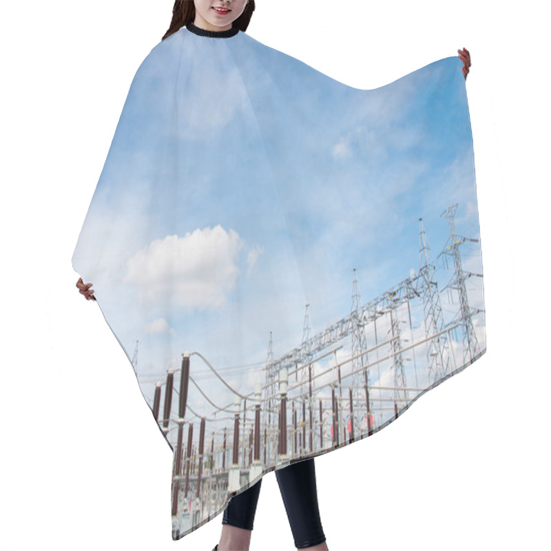 Personality  Power Station For Making Electricity Hair Cutting Cape