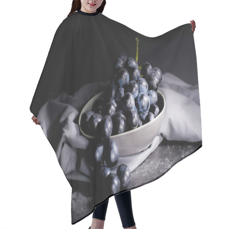 Personality  Ripe Grapes In Bowl Hair Cutting Cape