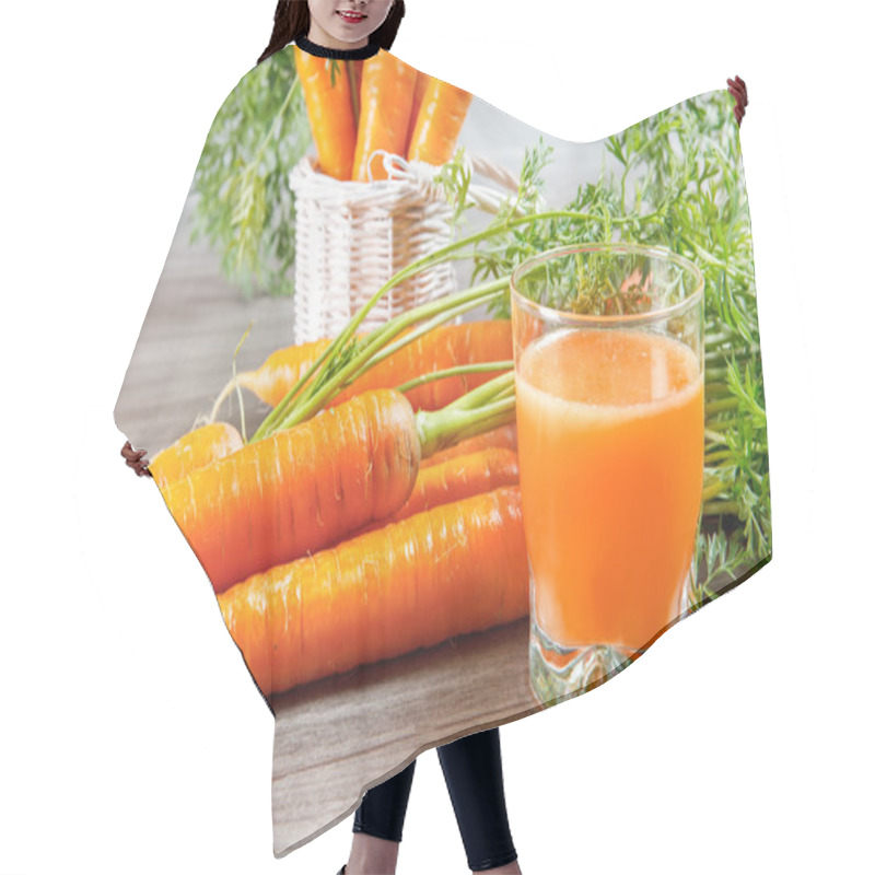 Personality  Carrot Juice Hair Cutting Cape