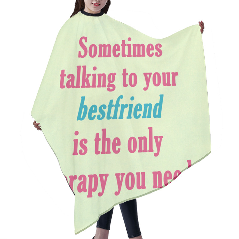 Personality  Inspirational Motivating Quote Hair Cutting Cape