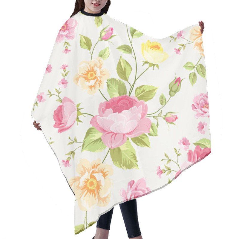 Personality  Luxurious Peony Wallapaper. Hair Cutting Cape