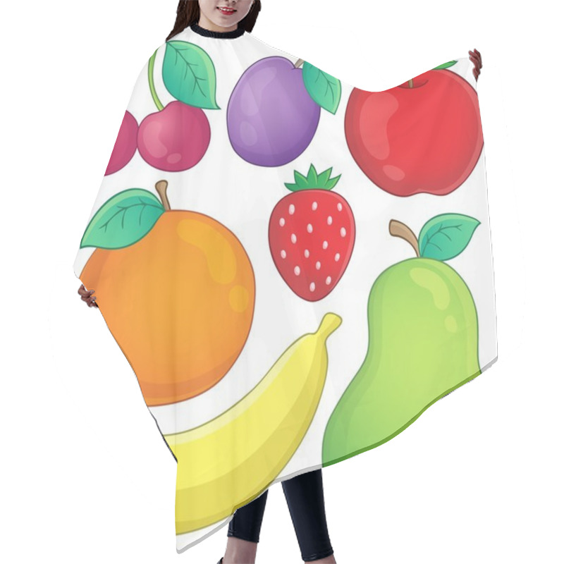 Personality  Fruit Theme Image 3 Hair Cutting Cape