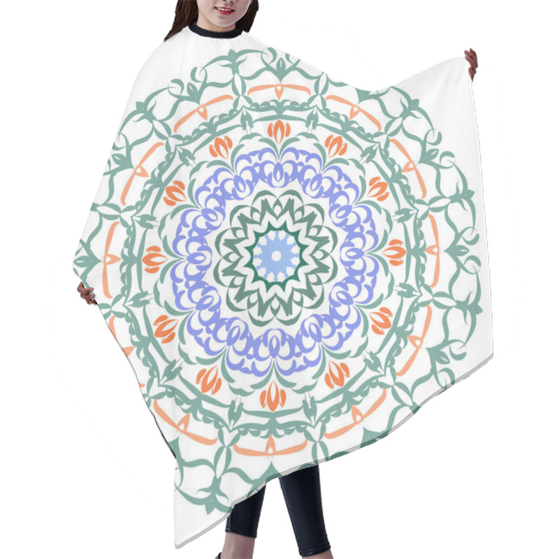 Personality  Mandala Pattern Black And White Good Mood Hair Cutting Cape