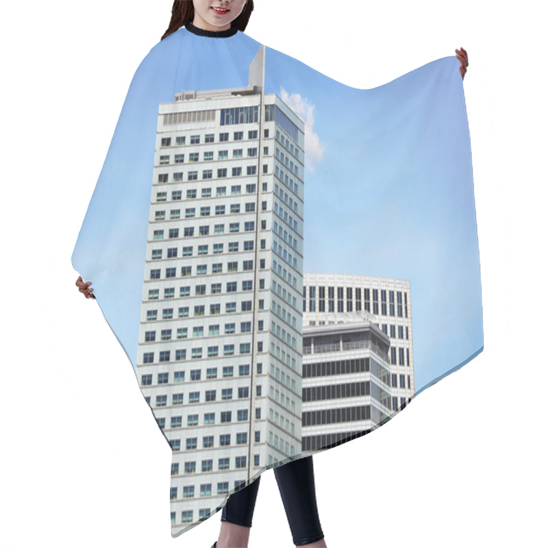 Personality  Top Of Modern Office Building Hair Cutting Cape