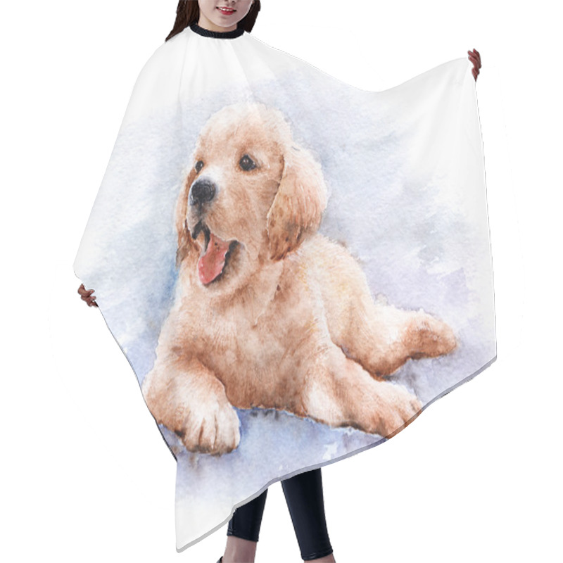 Personality  Golden Retriever Puppy Hair Cutting Cape