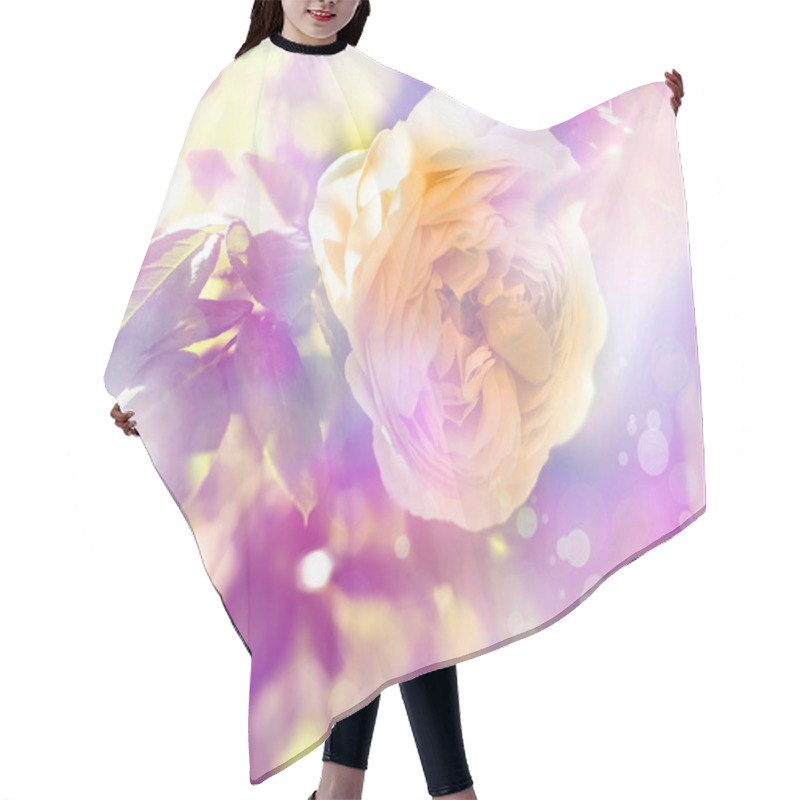 Personality  Yellow Roses Hair Cutting Cape