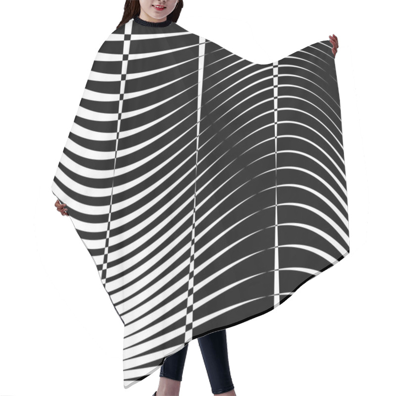 Personality  Curvy, Waving Lines  Hair Cutting Cape