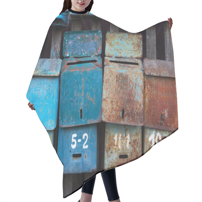 Personality  Four Old Mailboxes Hair Cutting Cape