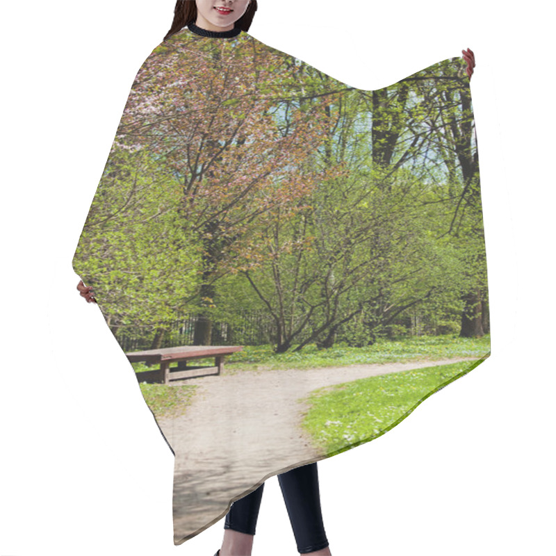 Personality  Spring In Park Hair Cutting Cape