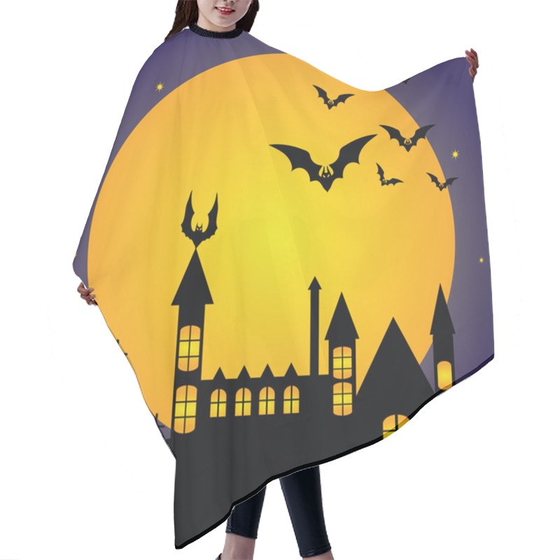 Personality  Halloween Background Hair Cutting Cape