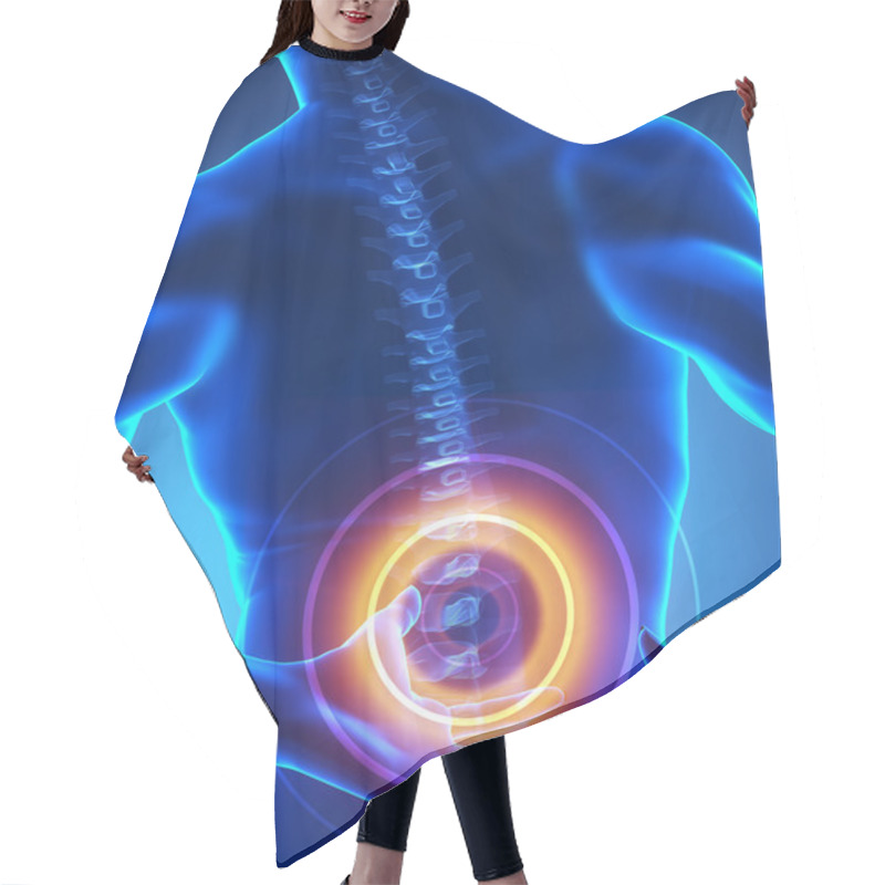 Personality  Backbone Problem X-ray View Hair Cutting Cape