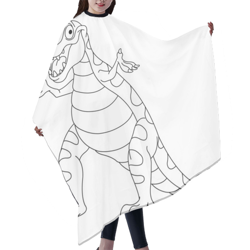 Personality  Outlined Dinosaur Hair Cutting Cape