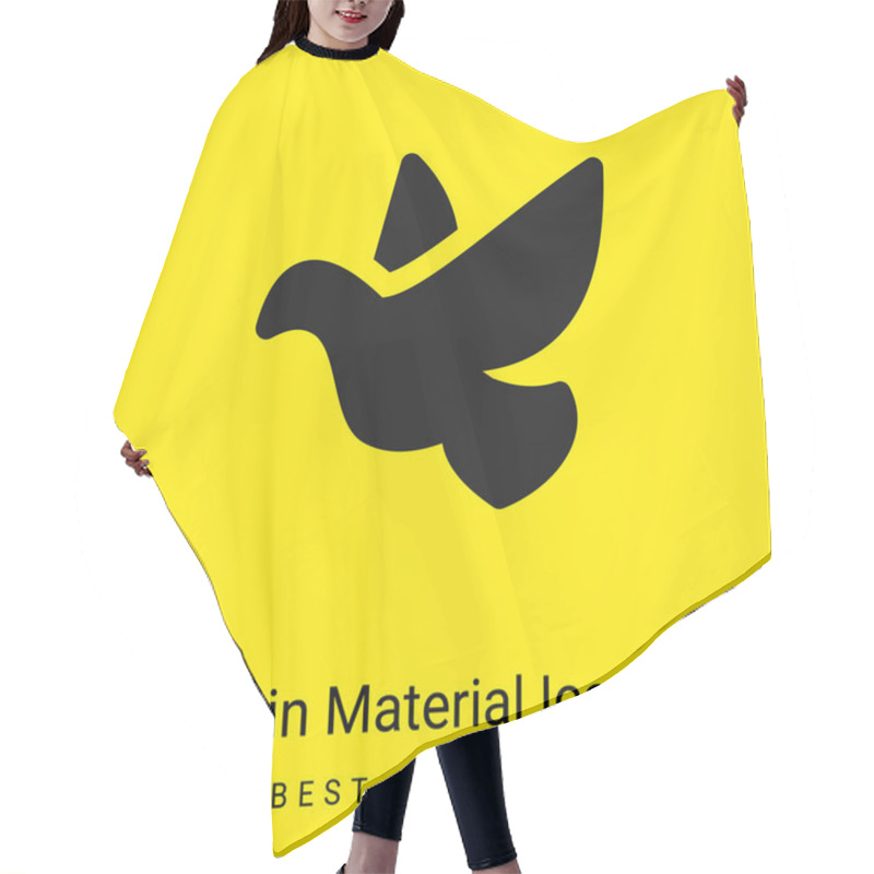 Personality  Bird Minimal Bright Yellow Material Icon Hair Cutting Cape