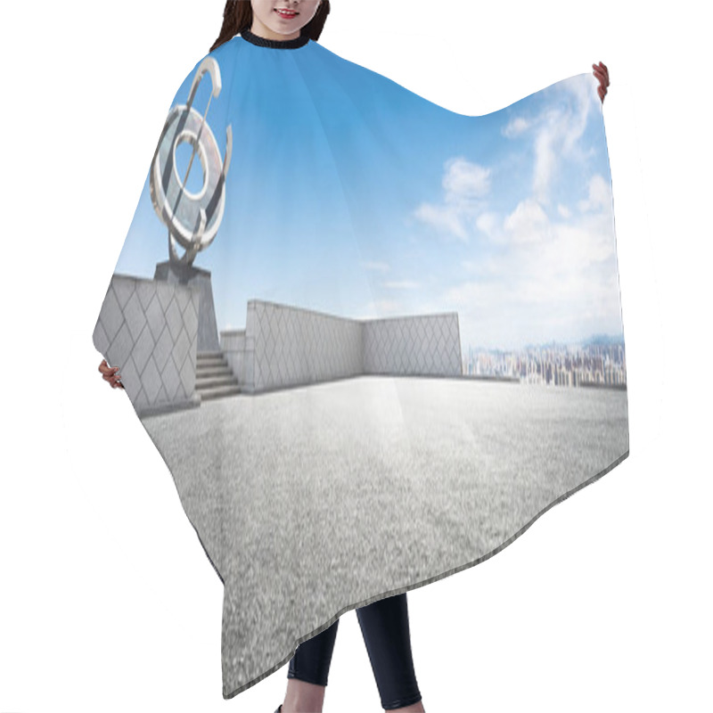 Personality  Empty Road And Modern City Hair Cutting Cape