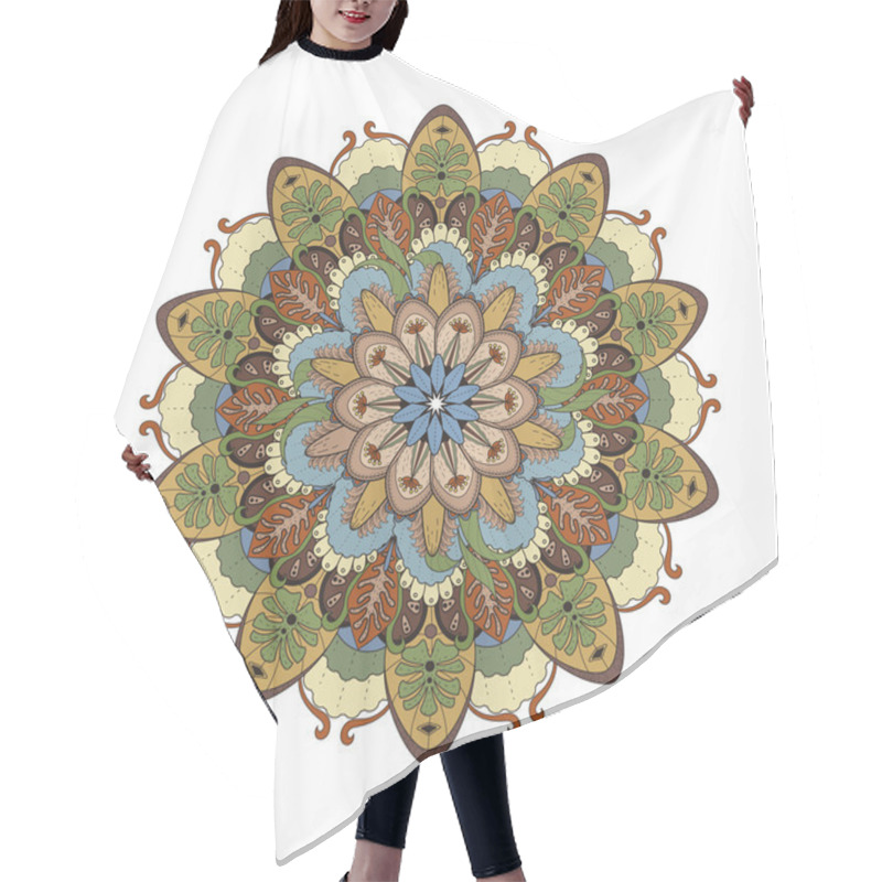 Personality  Decorative Mandala Ornament Hair Cutting Cape