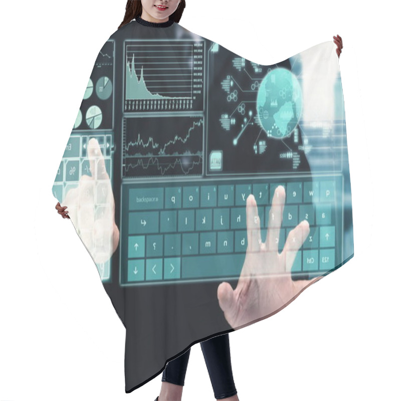 Personality  Internet Information And Multimedia Interface Hair Cutting Cape