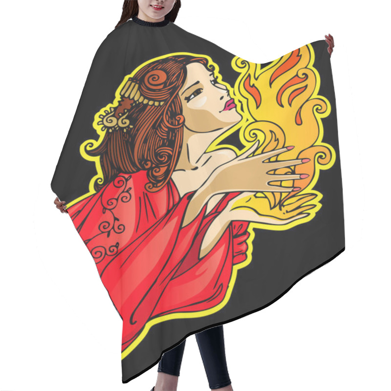 Personality  Fairy With The Flame Hair Cutting Cape