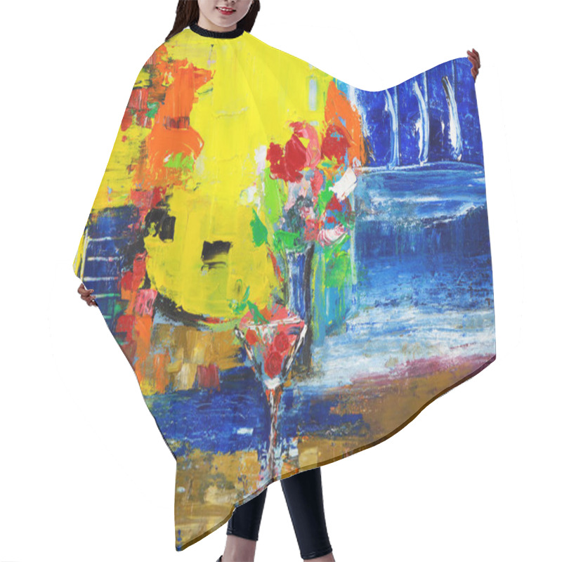 Personality  An Abstract Painting Hair Cutting Cape