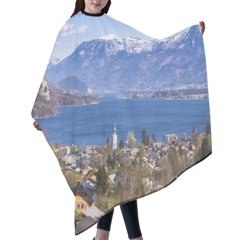 Personality  Landscape Of Sankt Gilgen With The Wolfgangsee And The Alps Hair Cutting Cape