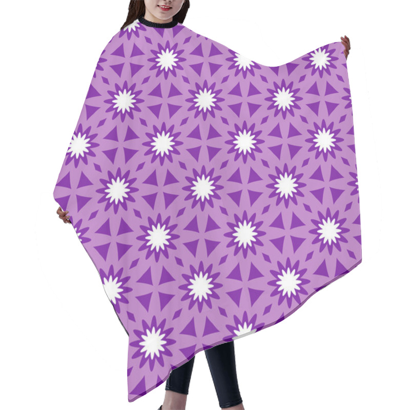 Personality  Repeating Floral Ornament Hair Cutting Cape