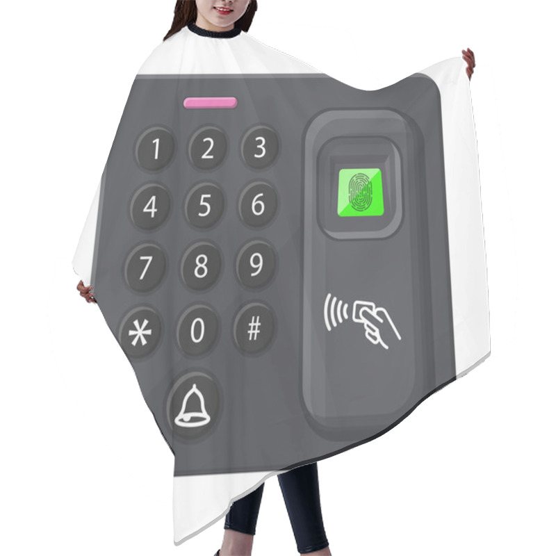 Personality  Password And Fingerprint Security Device Hair Cutting Cape