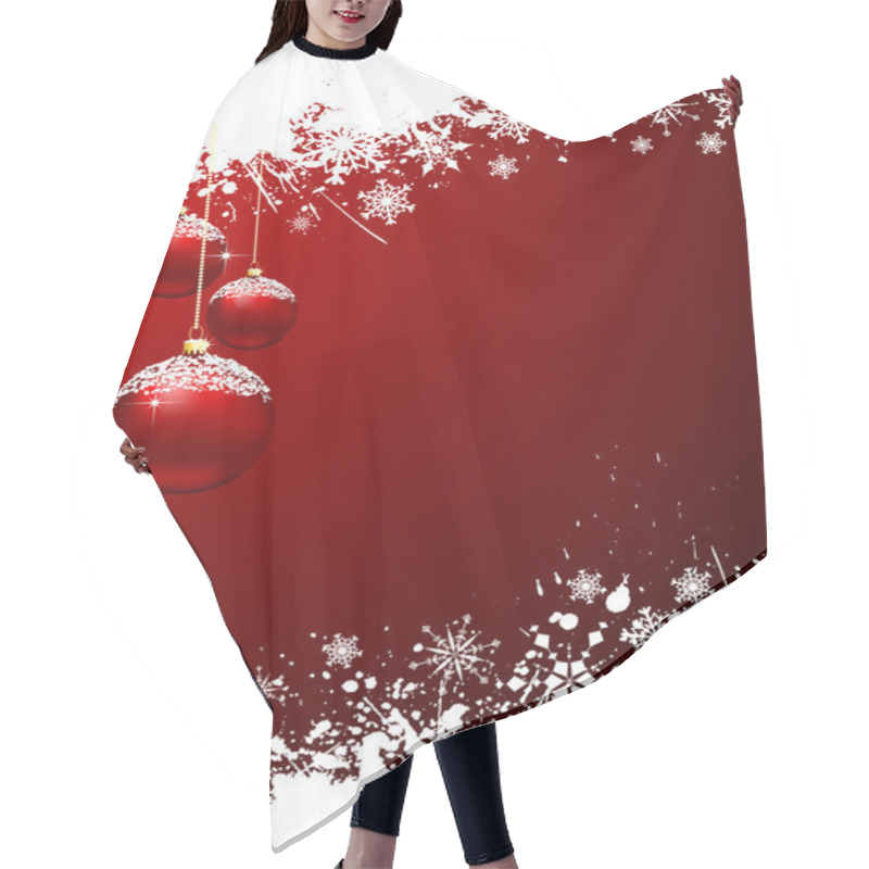 Personality  Christmas Baubles Hair Cutting Cape