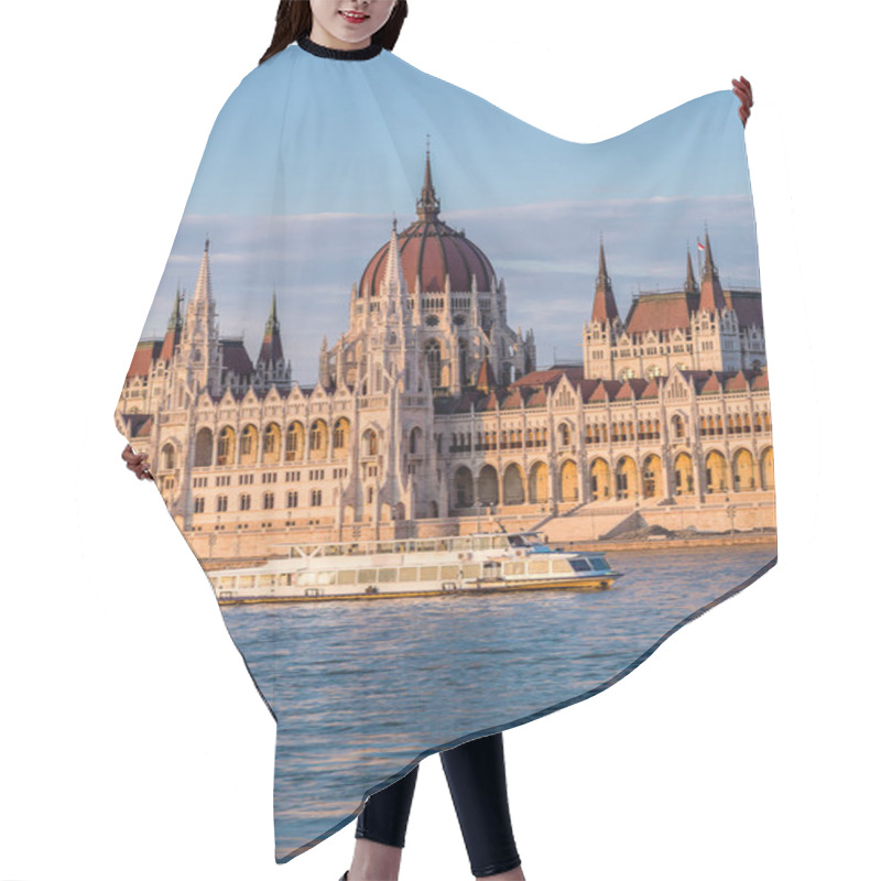 Personality  Building Of Parliament In Budapest, Hungary Hair Cutting Cape