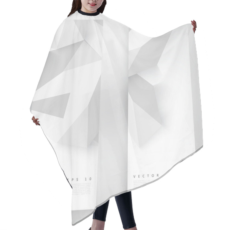 Personality  Abstract Polygon Triangles. Hair Cutting Cape