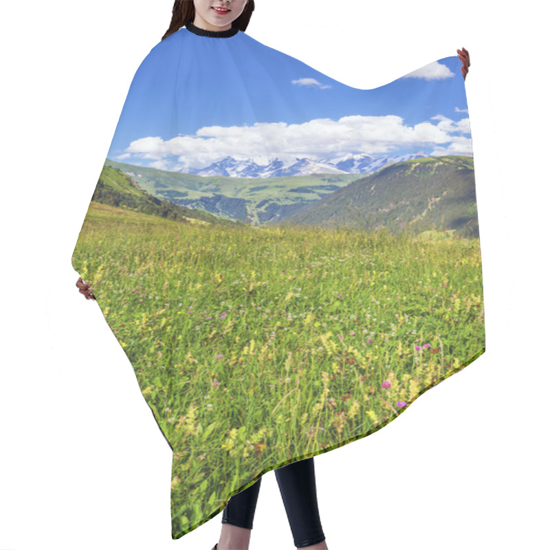 Personality  French Alps In Summer Hair Cutting Cape