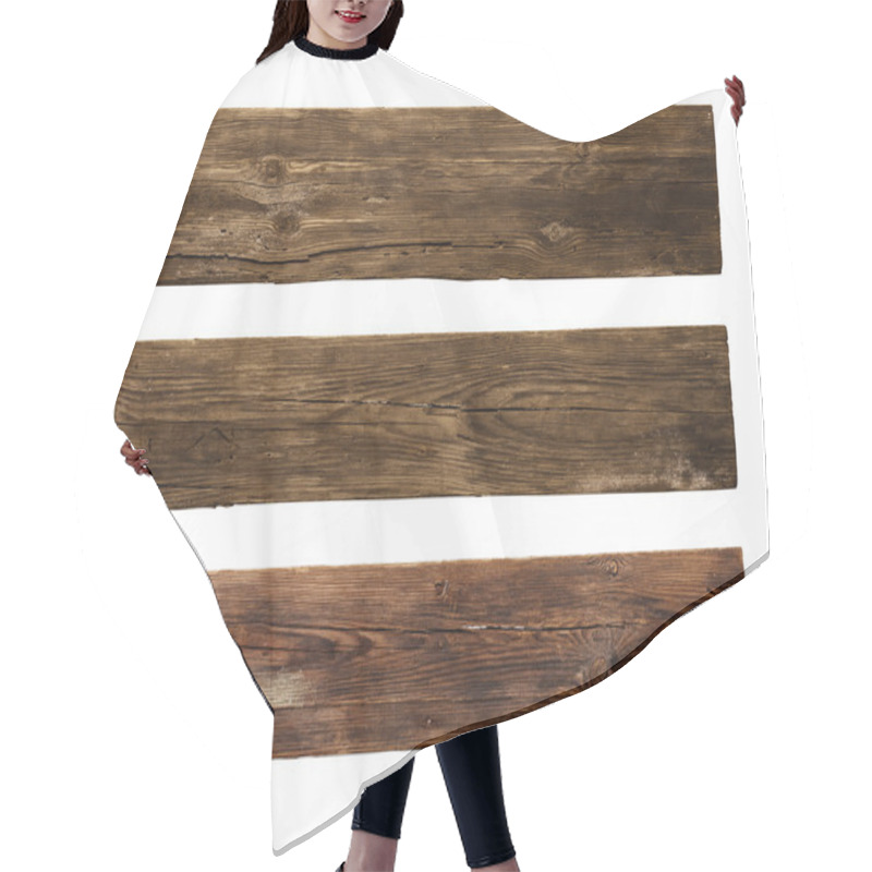 Personality  Old Wood Planks Hair Cutting Cape