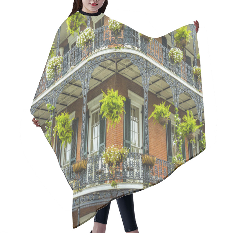 Personality  Old New Orleans Houses In French Quarter Hair Cutting Cape