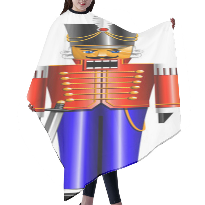 Personality  Nutcracker Hair Cutting Cape