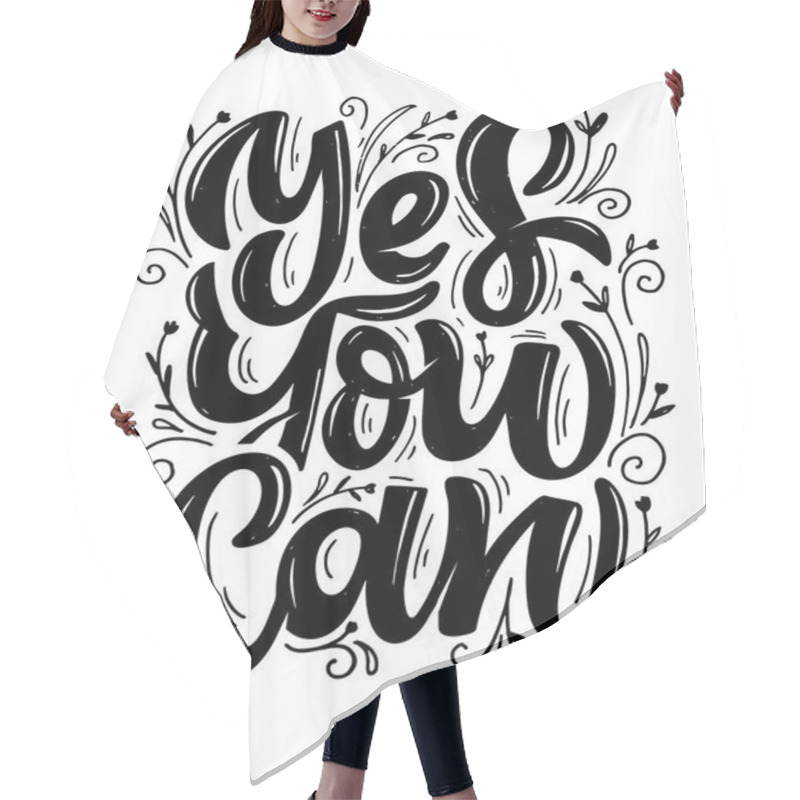 Personality  Motivation Cute Hand Drawn Lettering Quote. Lettering Art For Postcard, Banner, Web, T-shirt Design. Hair Cutting Cape