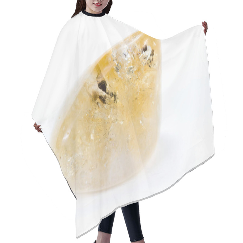 Personality  Citrine On A White Background  Hair Cutting Cape