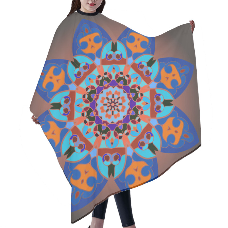 Personality  Oriental Mandala Motif Hair Cutting Cape