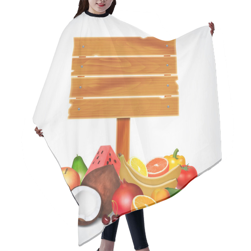 Personality  Fruits And Vegetables Hair Cutting Cape