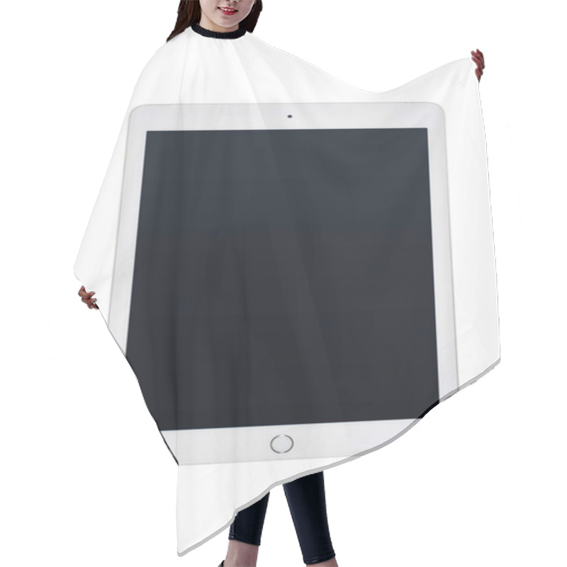 Personality  Digital Tablet With Blank Screen Hair Cutting Cape